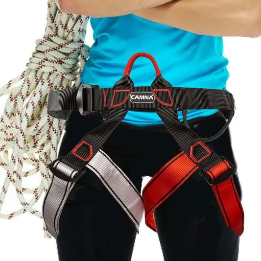 Half Body Climbing Harness Waist Safety Harness for Mountaineering Rock Climbing Thickened Wide Rappelling Tree Climbing Strap himalipasal