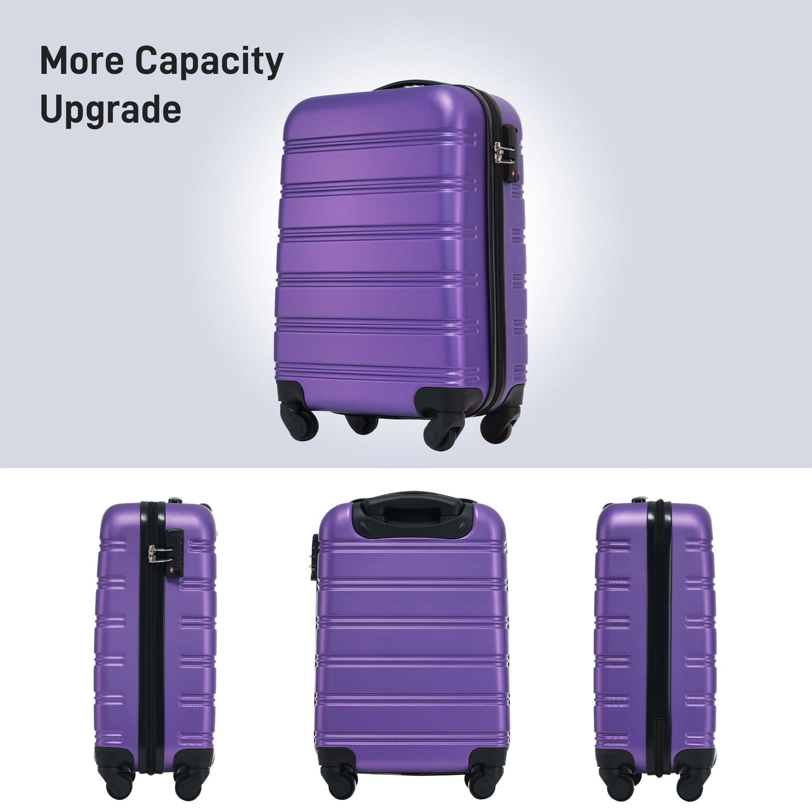 Hardshell Luggage Sets 20inches + Bag Spinner Suitcase with TSA Lock Lightweight himalipasal