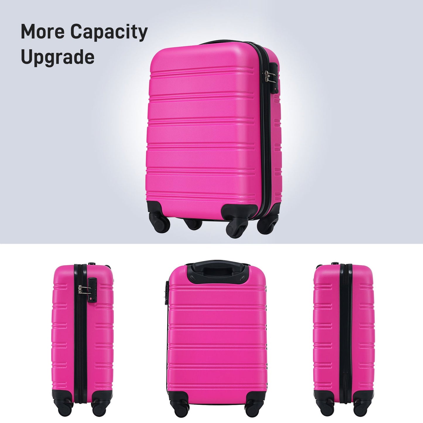 Hardshell Luggage Sets 20inches + Bag Spinner Suitcase with TSA Lock Lightweight himalipasal