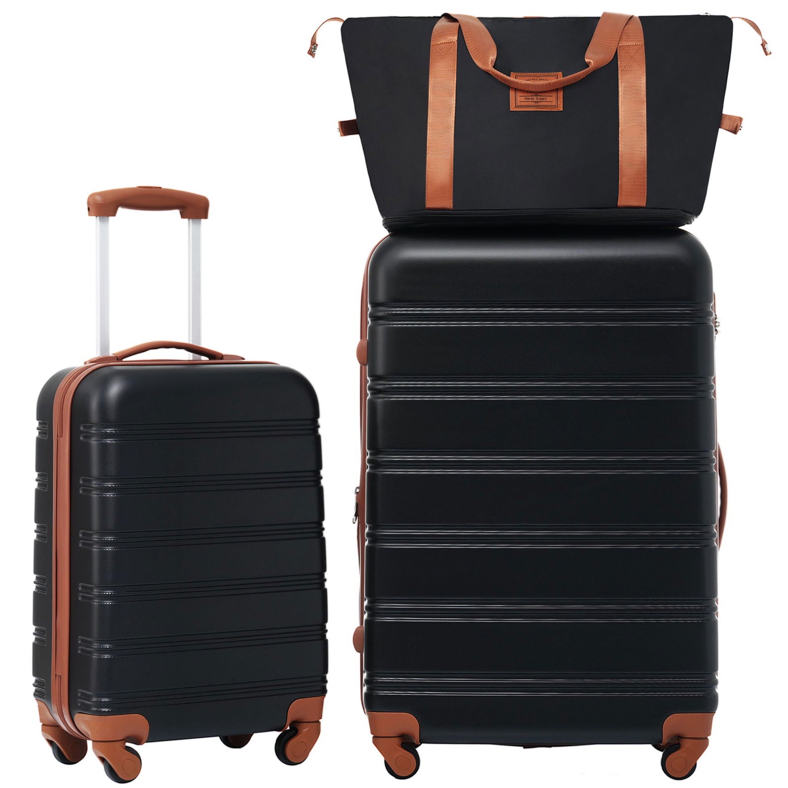 Hardshell Luggage Sets 2Pcs + Bag Spinner Suitcase with TSA Lock Lightweight 20" + 28" himalipasal