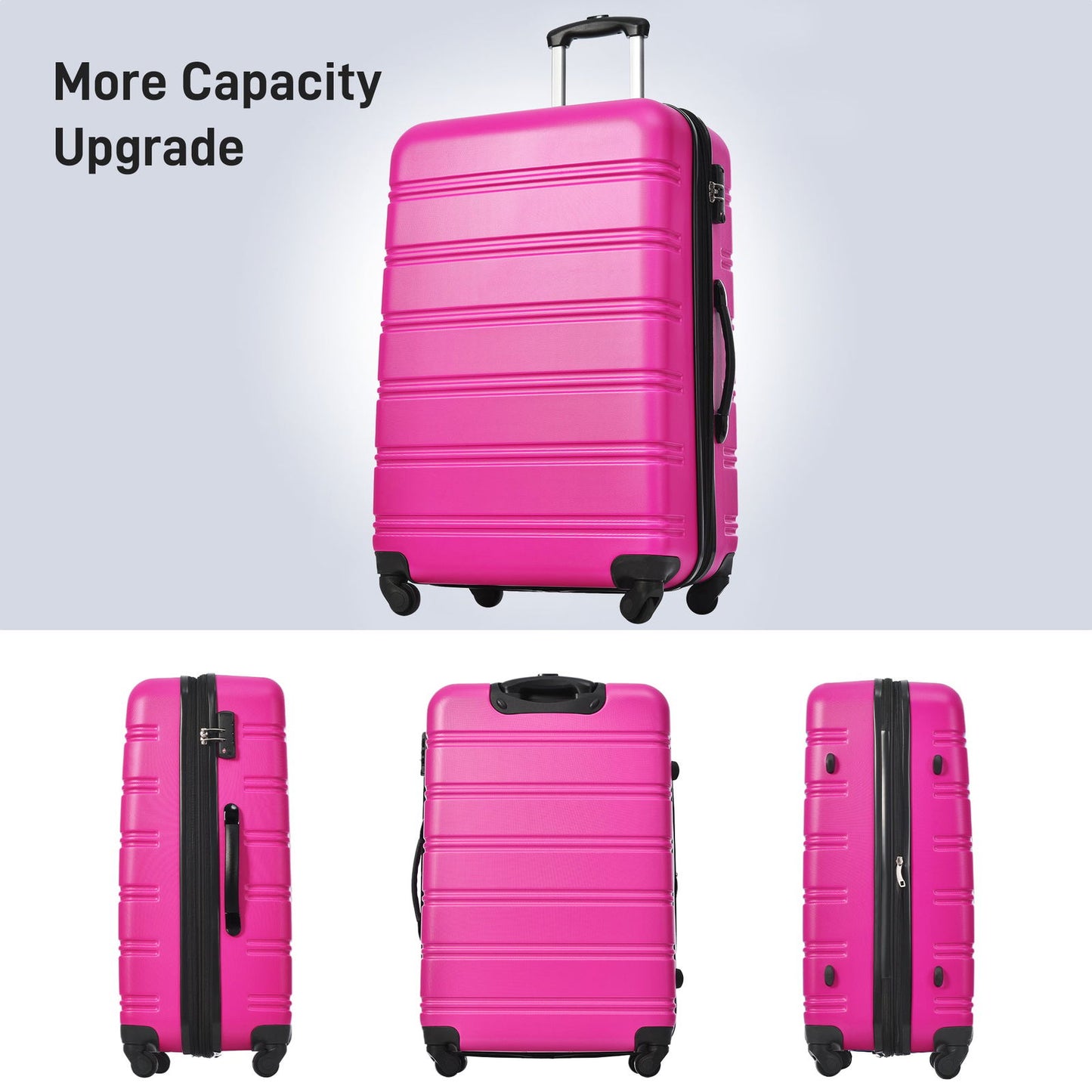 Hardshell Luggage Sets 2Pcs + Bag Spinner Suitcase with TSA Lock Lightweight 20" + 28" himalipasal