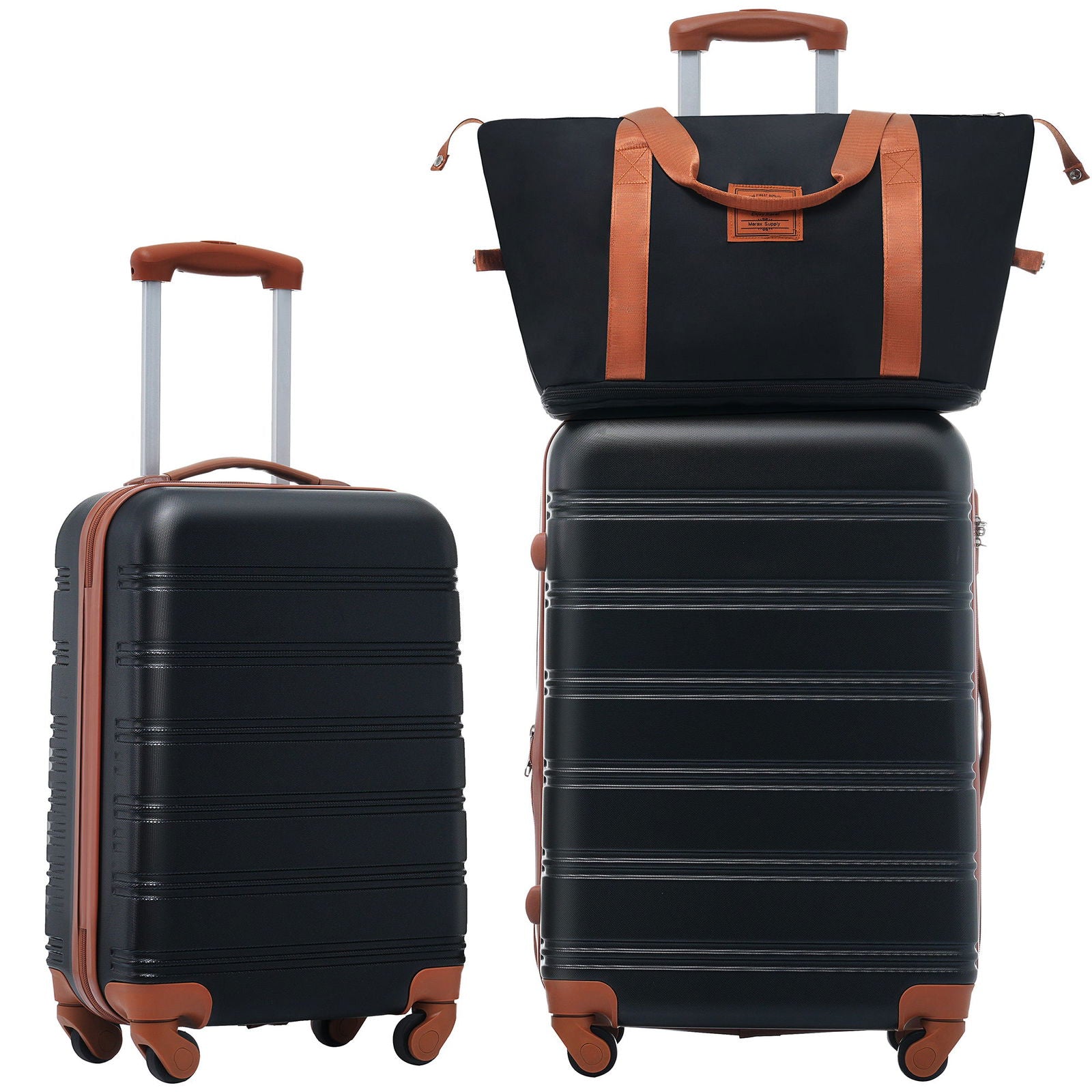 Hardshell Luggage Sets 2Pcs + bag Spinner Suitcase with TSA Lock Lightweight 20" + 24" himalipasal