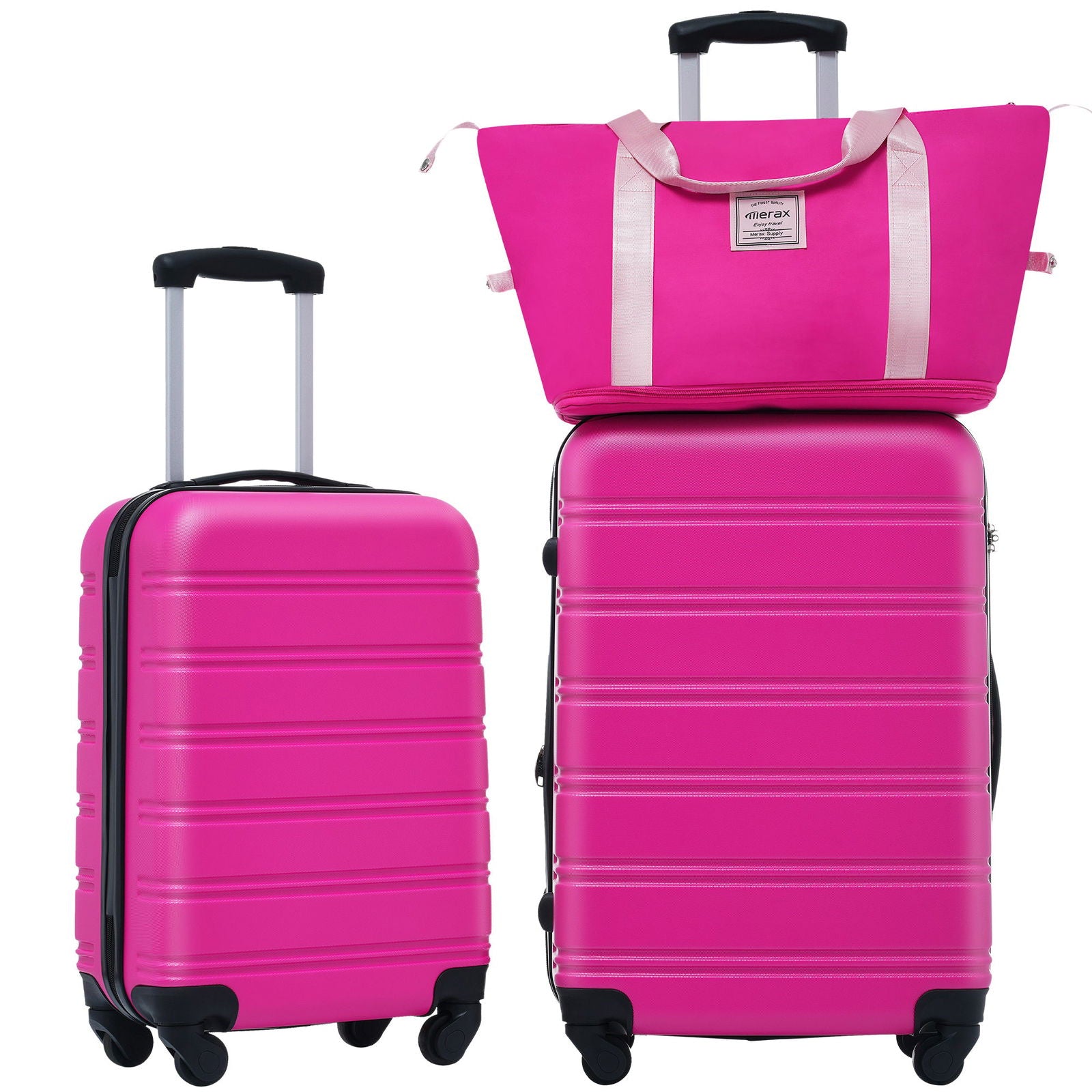 Hardshell Luggage Sets 2Pcs + bag Spinner Suitcase with TSA Lock Lightweight himalipasal