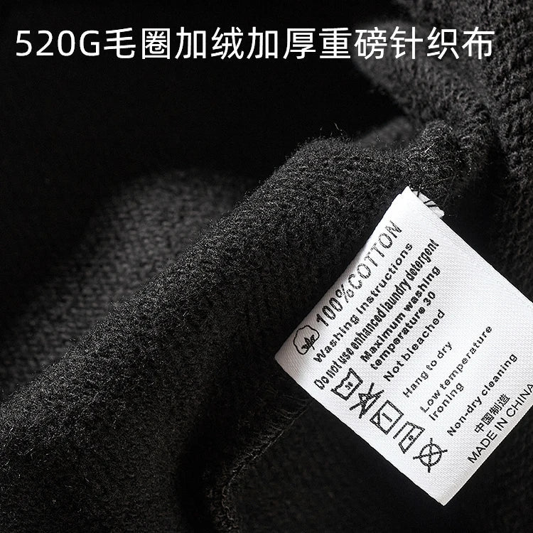 Heavy sweater pocket in winter loose thickened hooded autumn and winter hooded cashmere padded jacket men himalipasal