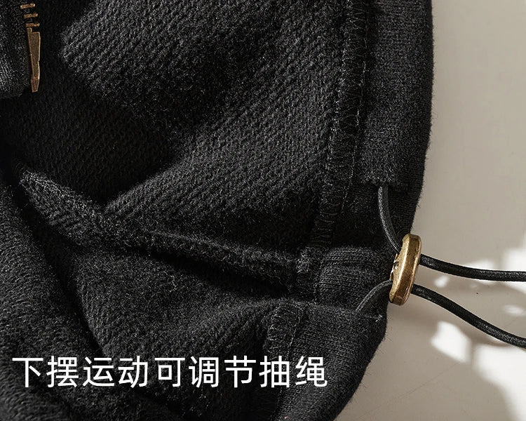 Heavy sweater pocket in winter loose thickened hooded autumn and winter hooded cashmere padded jacket men himalipasal