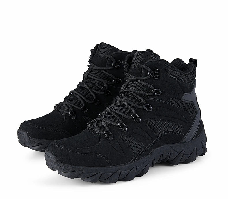 High Boots Hiking Casual Sneaker Male Sneakers Sports and Leisure Outdoor Shoes for Men Wear-resistant Non-Slip Shoes Fabric himalipasal