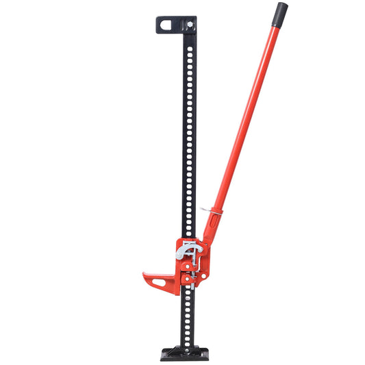 High Lift Farm Jack, 48" Utility Farm Jack, 7000 lbs Capacity Ratcheting Off Road Utility Jack, Heavy-Duty Farm Jack for Tractor, Truck, SUV, Bumper Lift, RED himalipasal