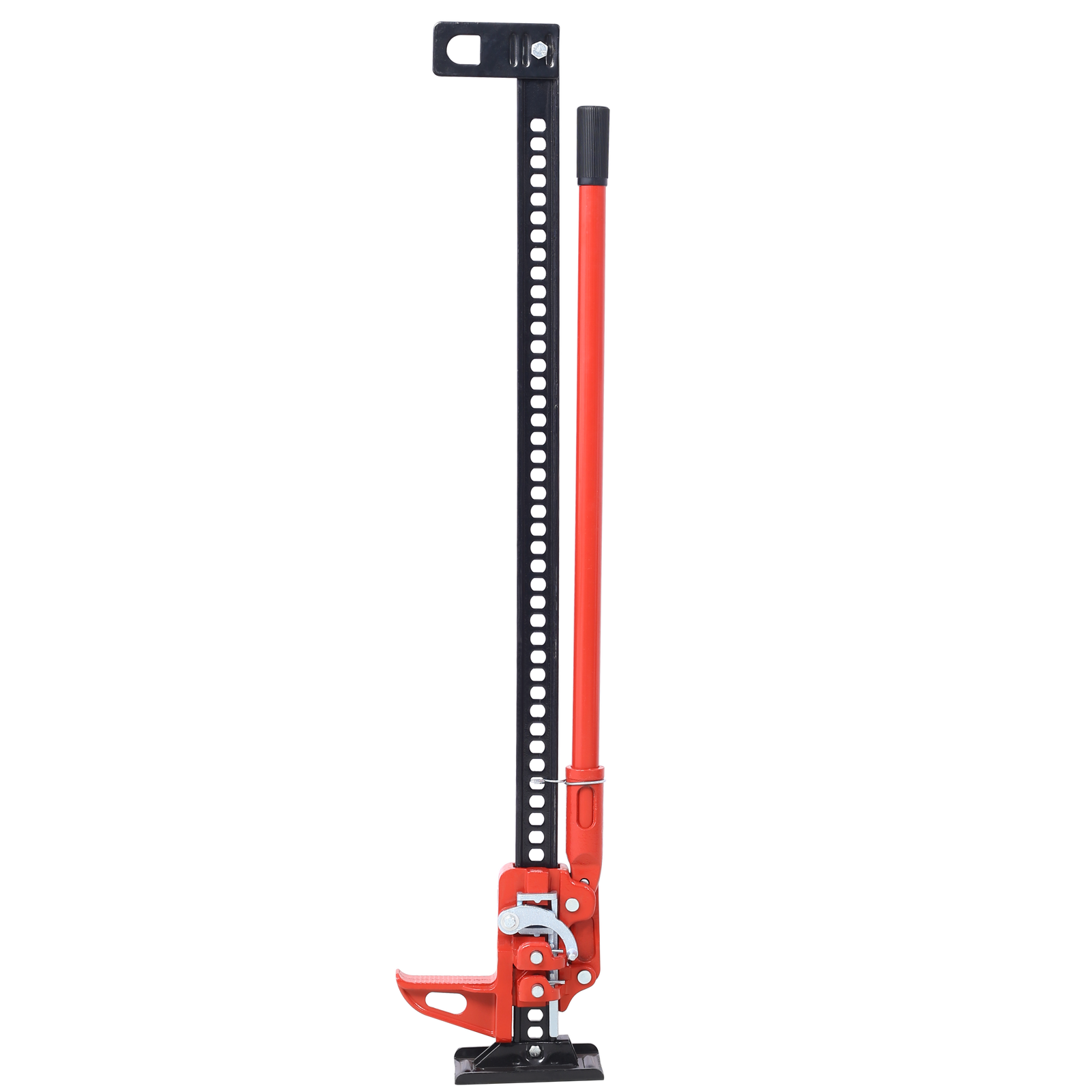 High Lift Farm Jack, 48" Utility Farm Jack, 7000 lbs Capacity Ratcheting Off Road Utility Jack, Heavy-Duty Farm Jack for Tractor, Truck, SUV, Bumper Lift, RED himalipasal