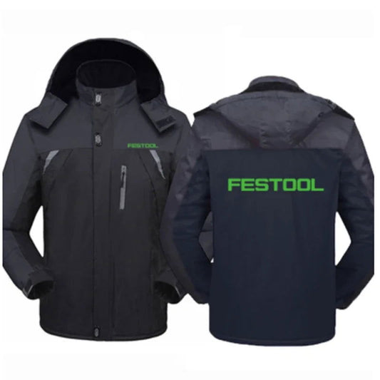 High Quality New Winter Festool Tools Logo Jackets Men Clothing Warm Coat Windproof Thicken Hooded Outwear Casual Overcoat himalipasal