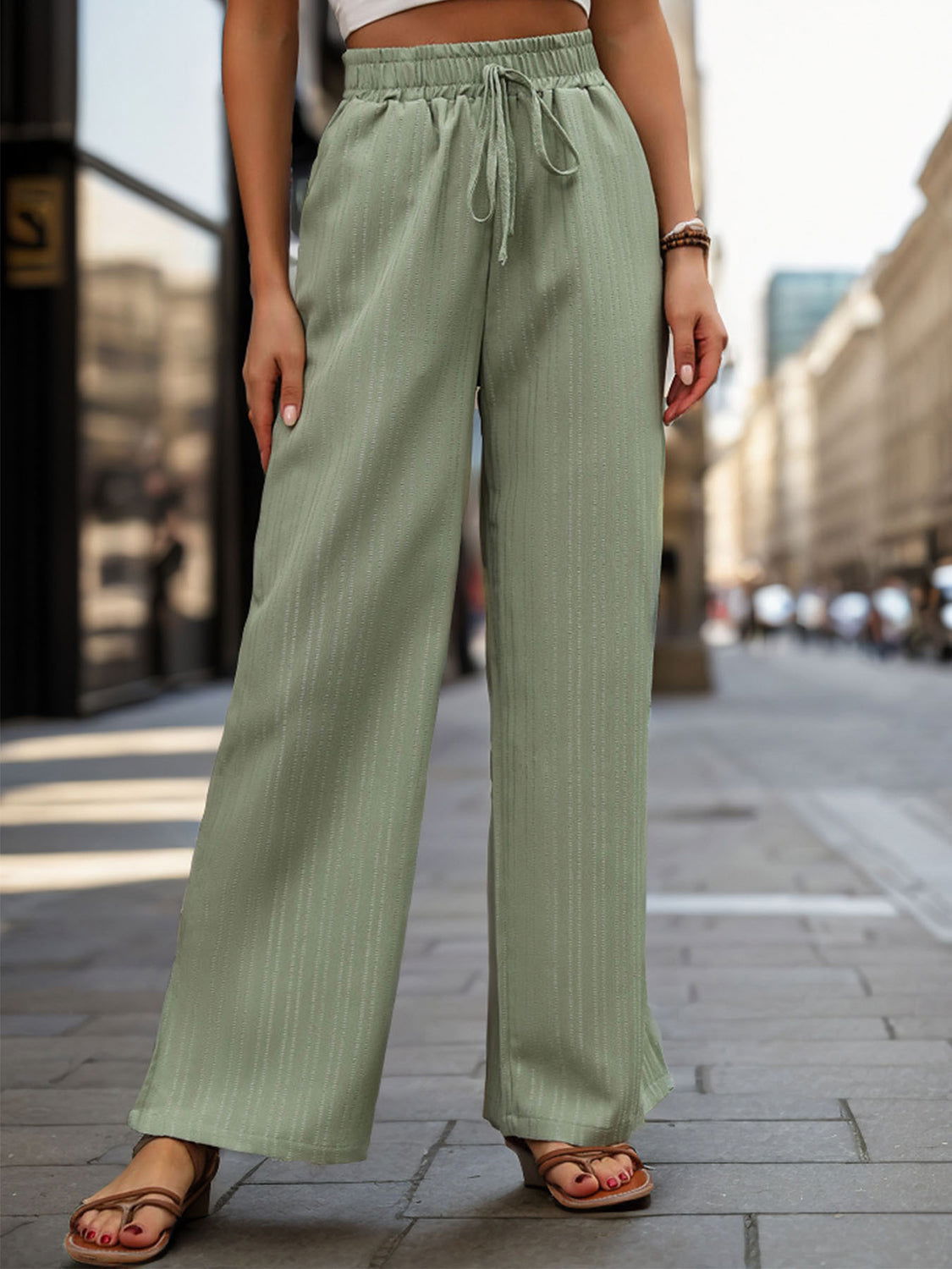 High Waist Wide Leg Pants himalipasal