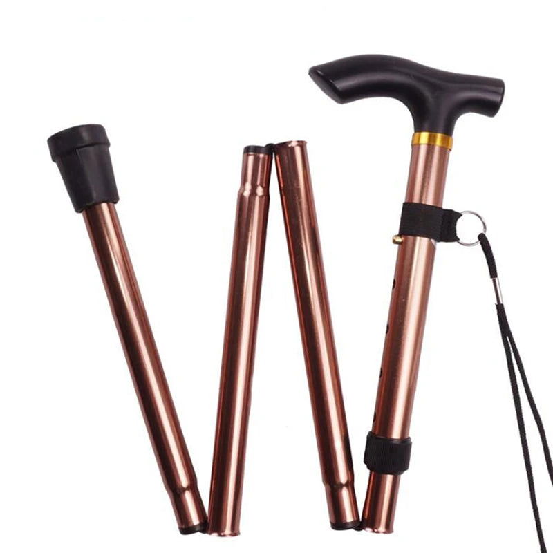 Hiking Camping Mountaineering Poles Walking Stick Telescopic Baton Trekking Poles Folding Cane Crutches Pole Unisex 1Pc himalipasal