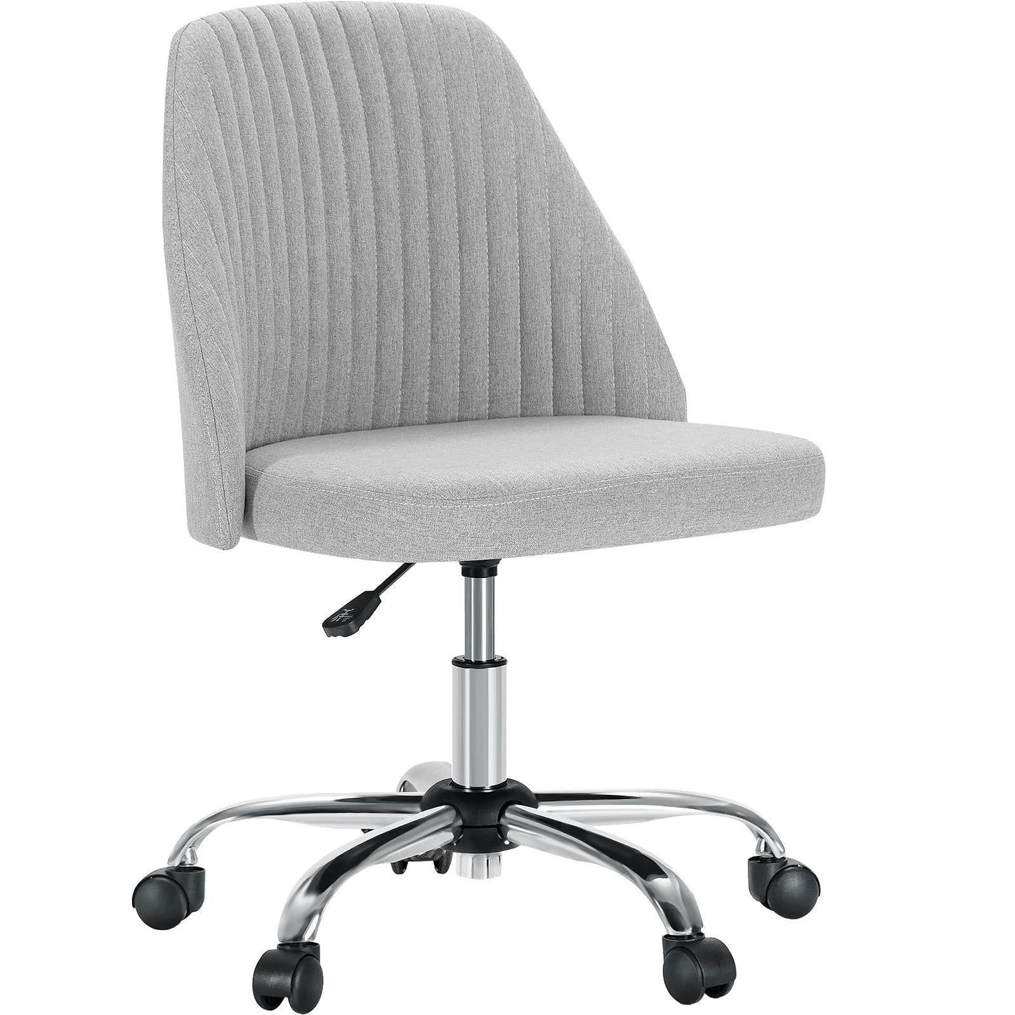 Home Office Desk Chair - Adjustable Rolling Chair, Armless Cute Modern Task Chair for himalipasal