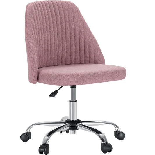 Home Office Desk Chair - Adjustable Rolling Chair, Armless Cute Modern Task Chair for himalipasal