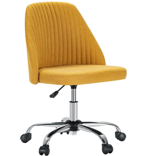 Home Office Desk Chair - Adjustable Rolling Chair, Armless Cute Modern Task Chair for himalipasal