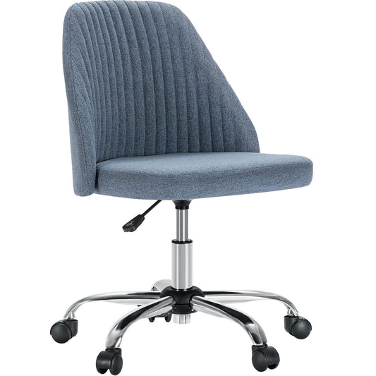 Home Office Desk Chair - Adjustable Rolling Chair, Armless Cute Modern Task Chair for himalipasal