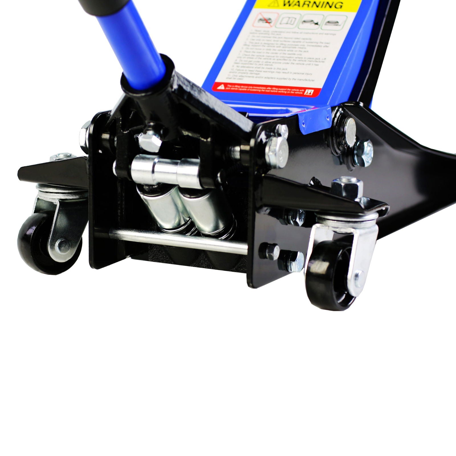 Hydraulic Low Profile and Steel Racing Floor Jack 3 Ton (6600 lb) Capacity, with Dual Piston Quick Lift Pump, Blue Lifting range 3.3"-18.5" himalipasal