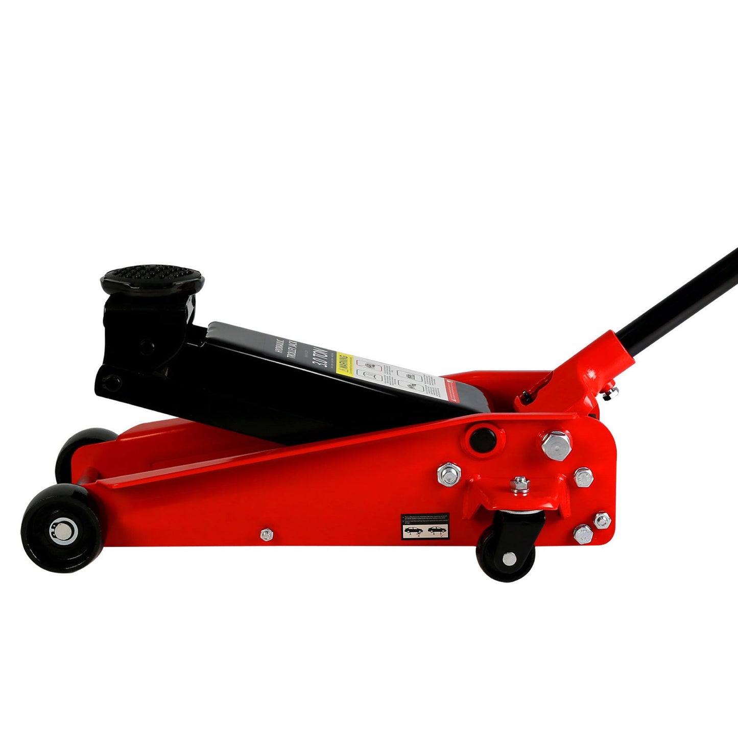 Hydraulic trolley Low Profile and Steel Racing Floor Jack with Piston Quick Lift Pump,3Ton (6,000 lb) Capacity, Lifting range 5.1"-20" himalipasal