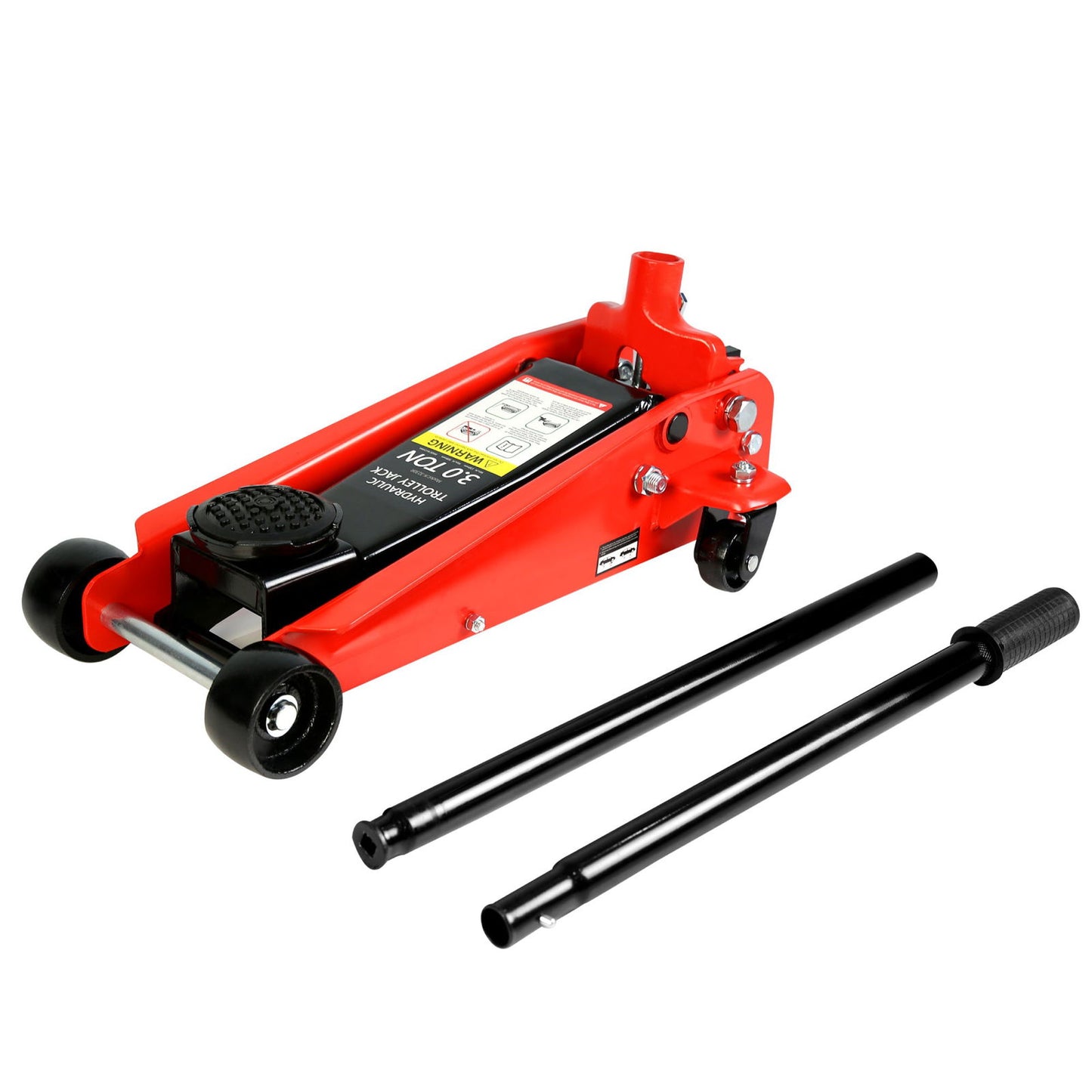 Hydraulic trolley Low Profile and Steel Racing Floor Jack with Piston Quick Lift Pump,3Ton (6,000 lb) Capacity, Lifting range 5.1"-20" himalipasal