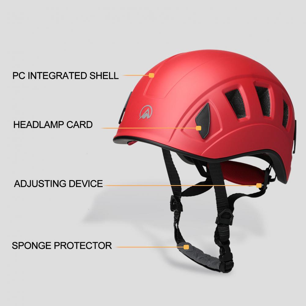 Ice Climbing Helmet Comfortable Sweat Absorption Shock Absorbing Security Mountain Rock Climbing Helmet for Mountaineering himalipasal