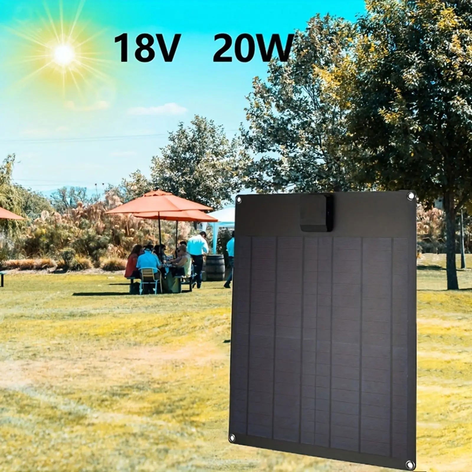 Kit 20W Solar Panel 5V 2A USB Accessories Fast Charging Flexible For RV Camping Mountaineering Higher Efficiency himalipasal