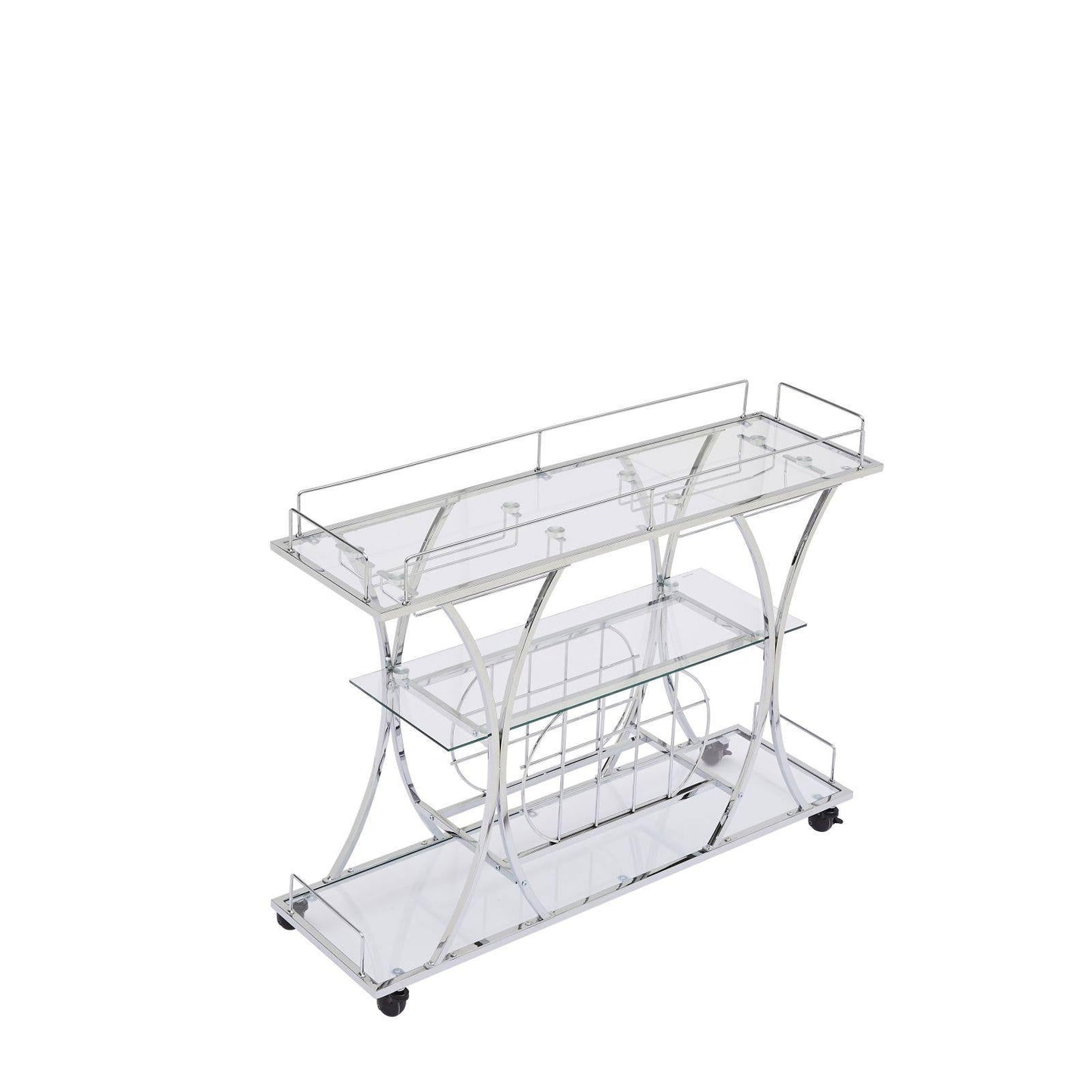 Kitchen & Dining Room Cart 3-Drawer Removable Storage Rack Trolley Cart with Rolling Wheels himalipasal