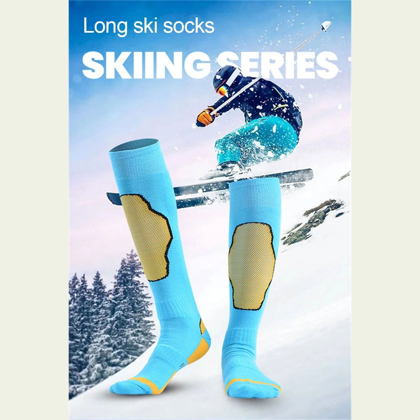 KoKossi Winter Thicken Long Tube Hiking Ski Mountaineering Socks Women Men Terry Thick Bottom Skin-friendly Non-slip Warm Socks himalipasal