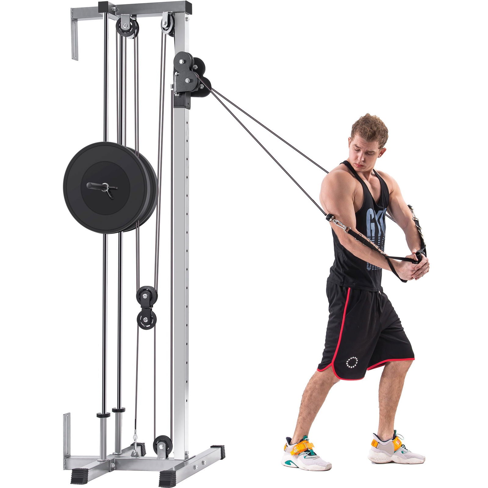 Lat Pulldown Machine Home Gym Fitness Silver himalipasal