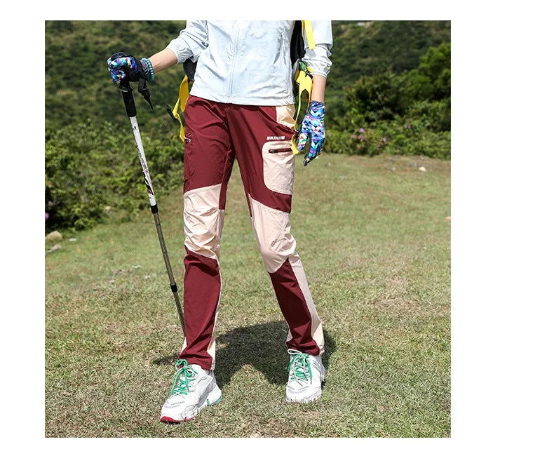 Lightweight Quick Dry Elastic Trousers Outdoor Hiking Travel Camping Pants Slim Women Fit Sport Summer Trekking Breathable Trail himalipasal