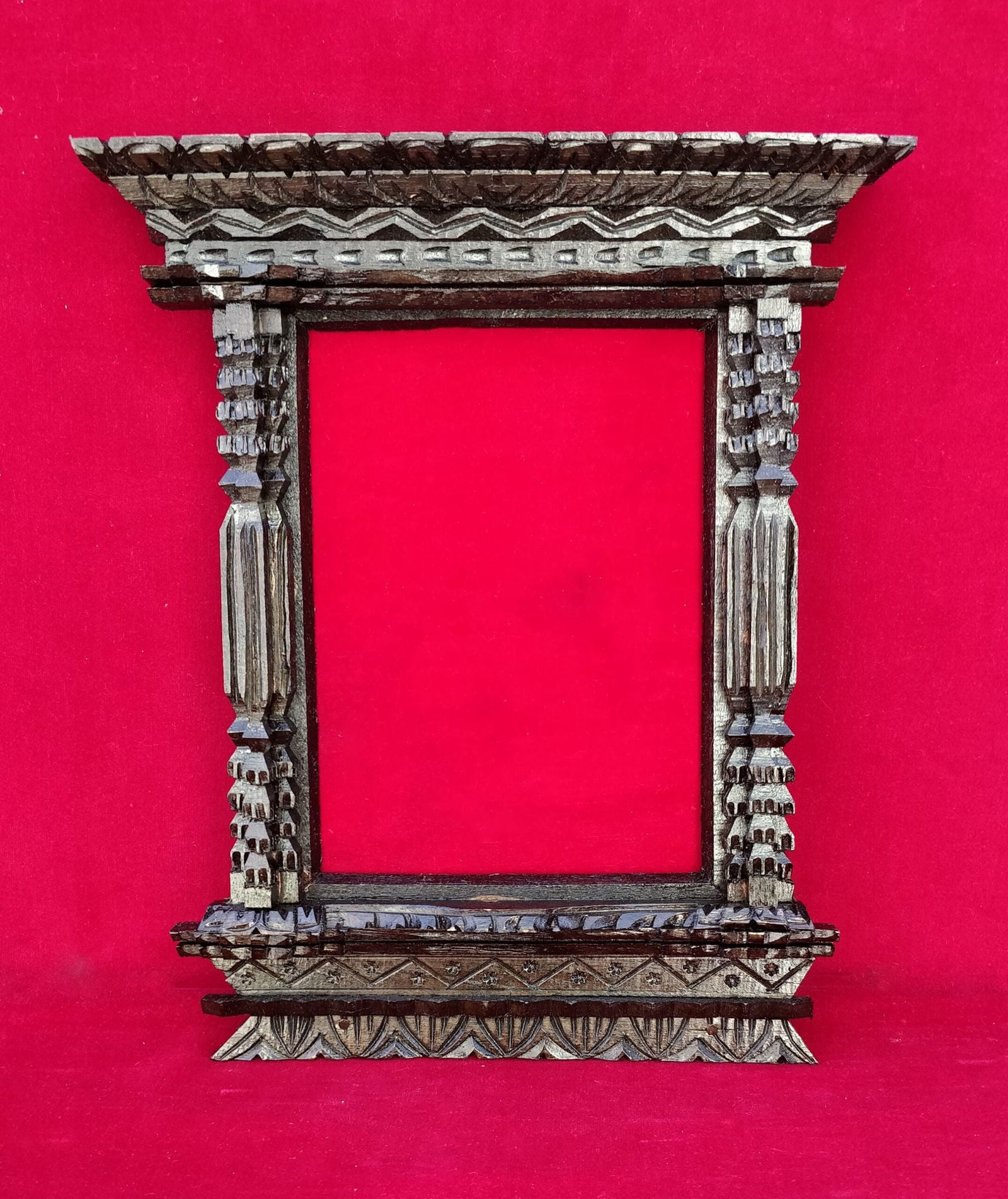 Long Wooden Carved Photo Frame himalipasal