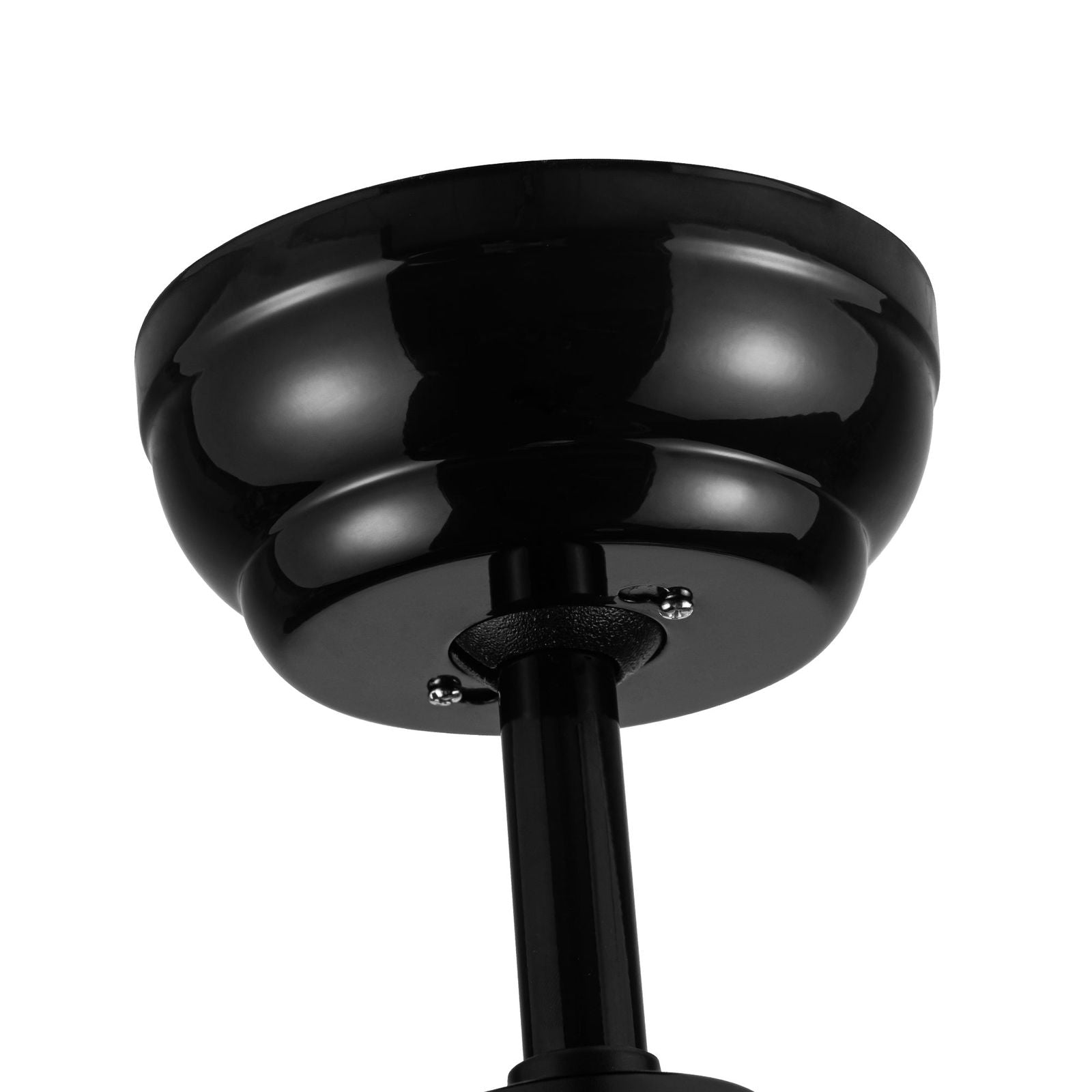 Matte Black Ceiling Fan with Integrated LED Light himalipasal