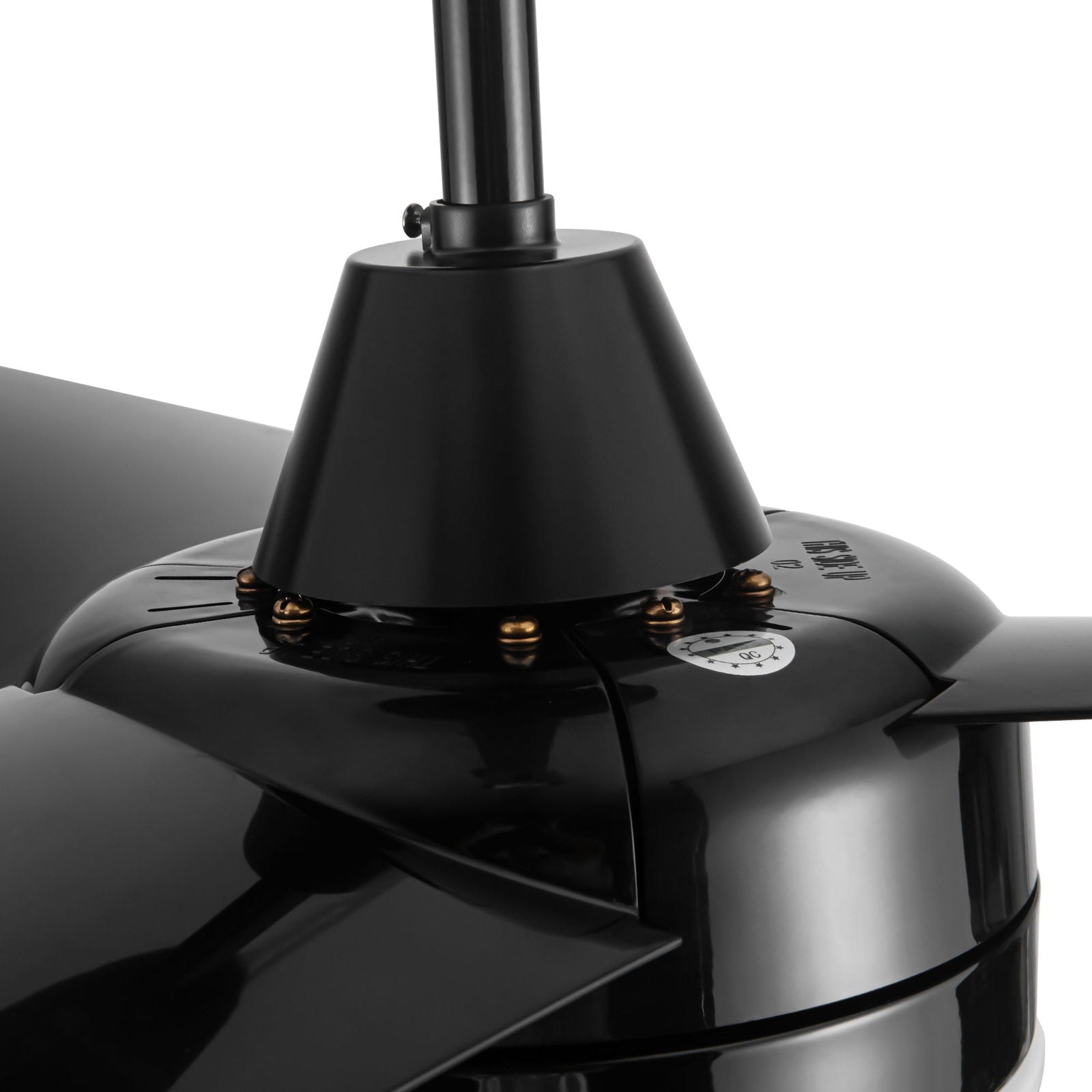 Matte Black Ceiling Fan with Integrated LED Light himalipasal