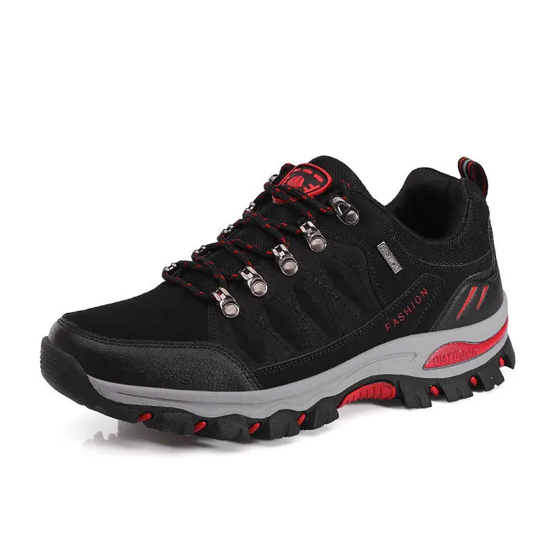 Men's Mountaineering Sports Shoes Men Non Slip Casual Shoes Outdoor Wear-resistant Shock-absorbing Comfort Lace Up Male Sneakers himalipasal