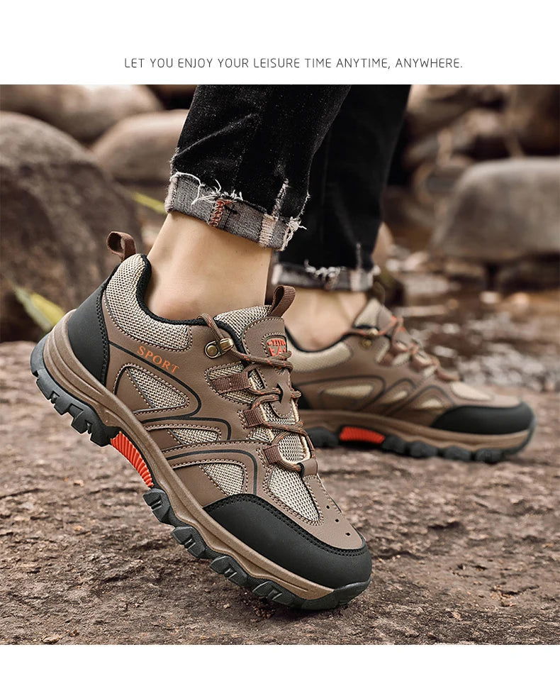 Men's running casual sneakers new mountaineering comfort men's shoes classic walking fitness shoes 2024 trainer men himalipasal