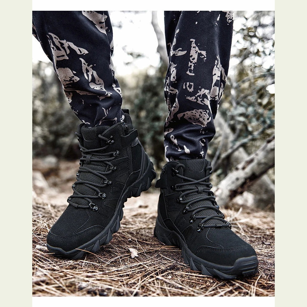 Military Man Tactical Boots Army Boots Men's Casual Shoes Hiking Boots Male Sneakers Sports and Leisure Loafers Platform Sports himalipasal