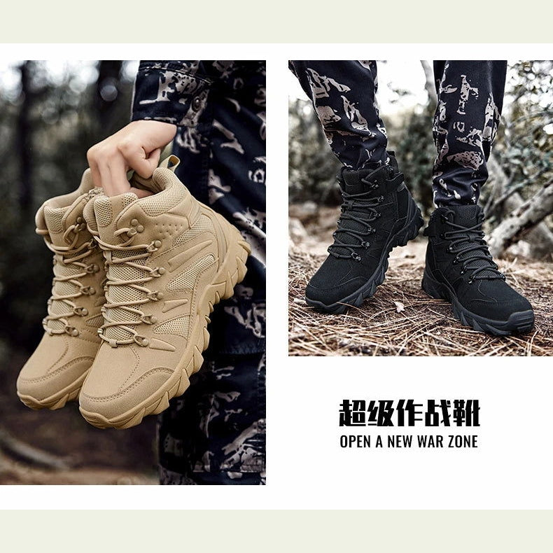 Military Man Tactical Boots Army Boots Men's Casual Shoes Hiking Boots Male Sneakers Sports and Leisure Loafers Platform Sports himalipasal