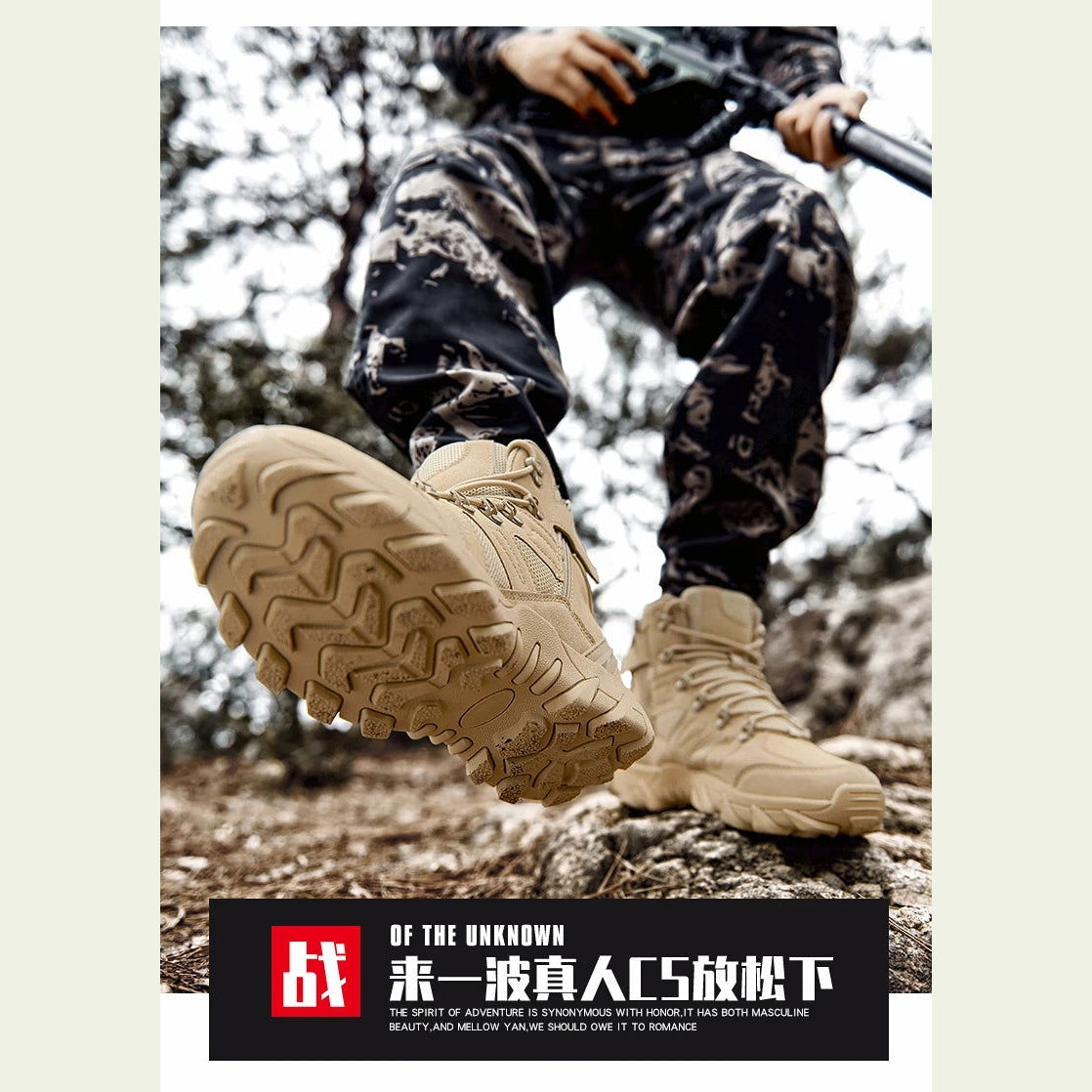 Military Man Tactical Boots Army Boots Men's Casual Shoes Hiking Boots Male Sneakers Sports and Leisure Loafers Platform Sports himalipasal