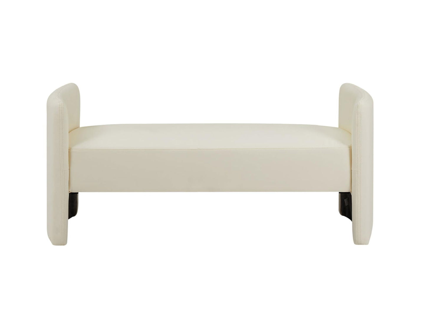 Modern Upholstered Bed Bench Entryway BenchOttoman with Armrest himalipasal