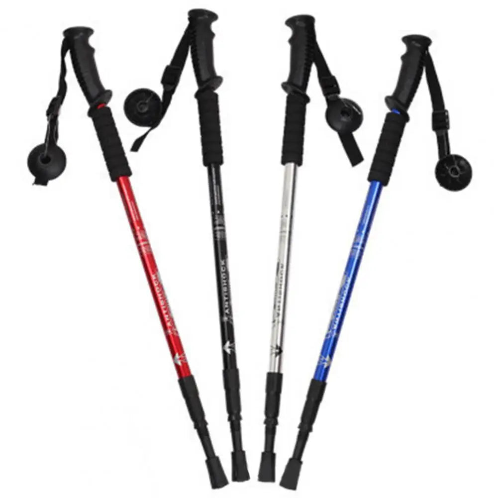 Mountaineering stick Outdoor hiking cane Shrinks three portable sections телескопическая палка телескопическая дубина trekking himalipasal