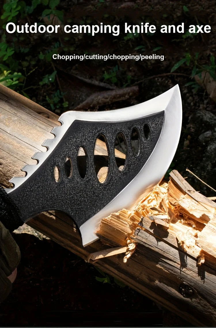 Multi-purpose Woodworking Axe, Durable Steel Survival Axe Knife For Outdoor Mountaineering Logging Camping himalipasal