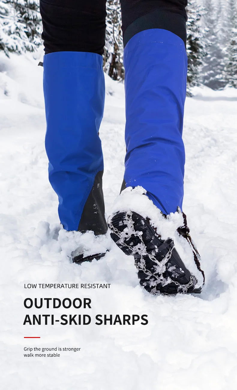 Naturehike NEW 13 /19 Teeth Anti-slip Climbing Crampons Outdoor Winter Ice Claws Snow Gripper Hiking Shoe Boot Grips Chain Spike himalipasal