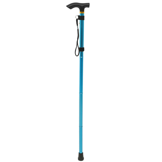 Non-slip Adjustable Height Aluminum Alloy Folding Walking Stick Cane Travel Crutch Alpenstock himalipasal