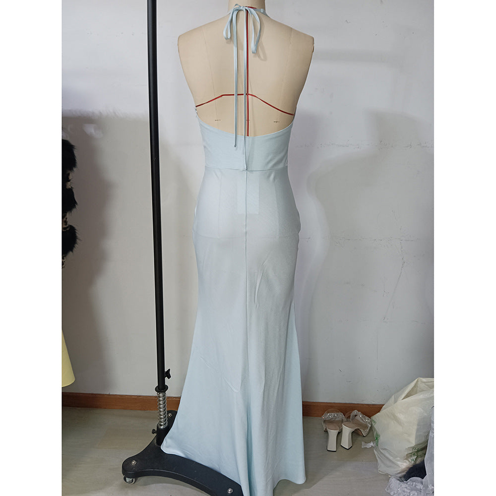 Wedding Dress for Women Sexy Nightclub Cocktail Footwear Annual Meeting Ball Party Long Fish Tail Maxi Dress