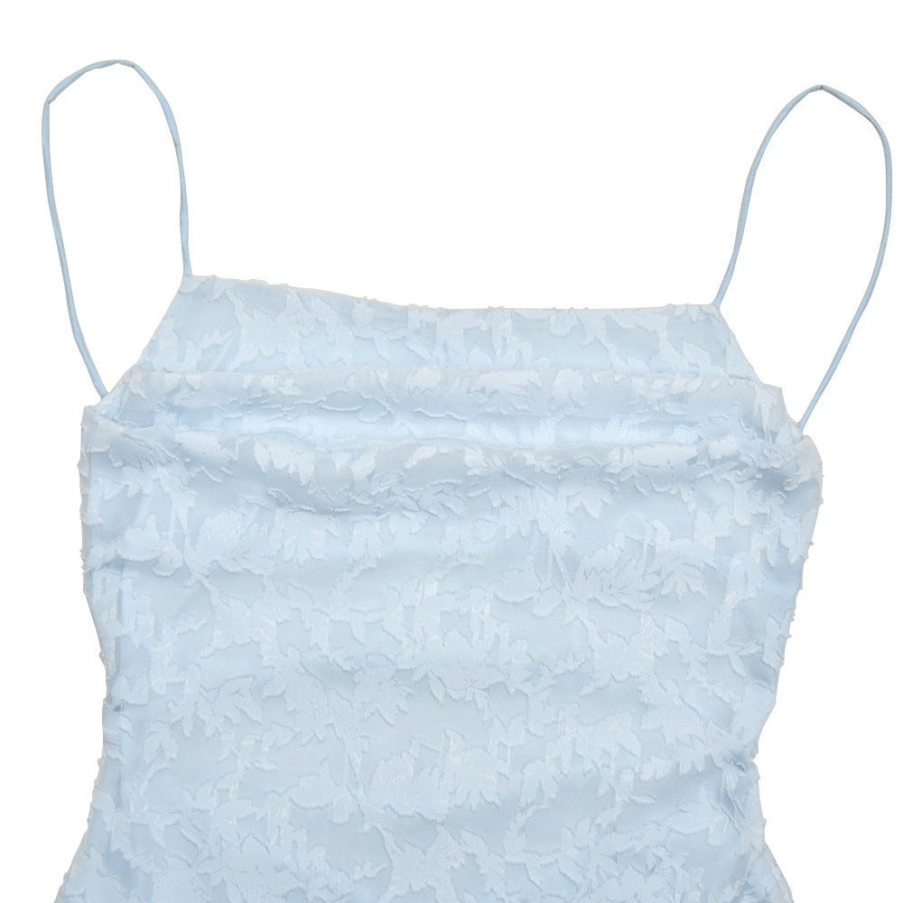 Summer Women Clothing Sexy Strap Chiffon Elegant Backless Evening Dress