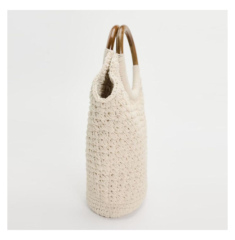 Crossbody Large Capacity Cotton Thread Woven Bag Tote Straw Bag Vacation Beach Bag Women Bag