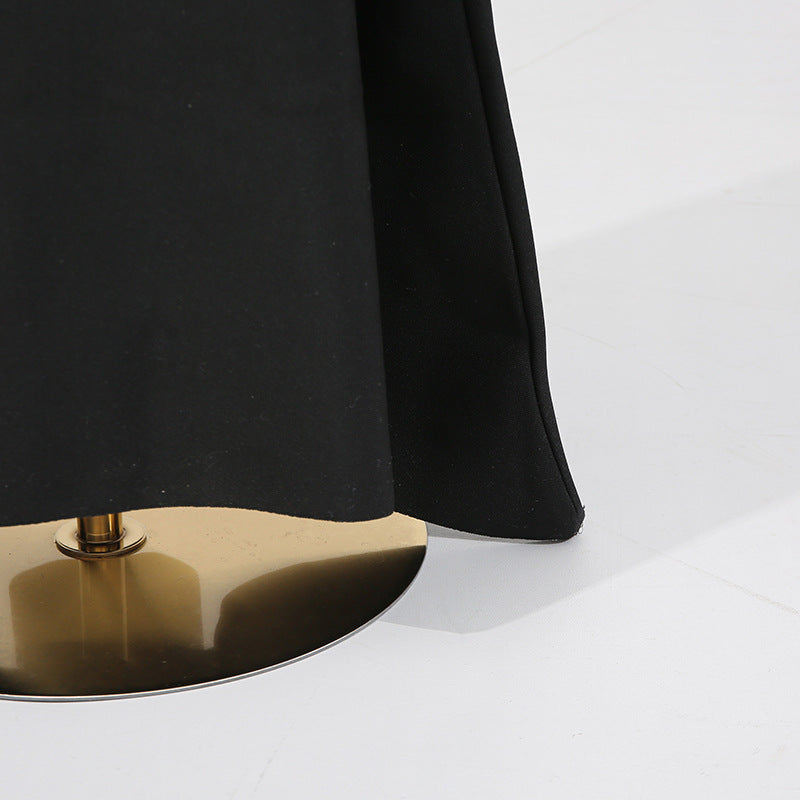 Women Stitching Mesh Design High Waist Sheath Maxi Dress