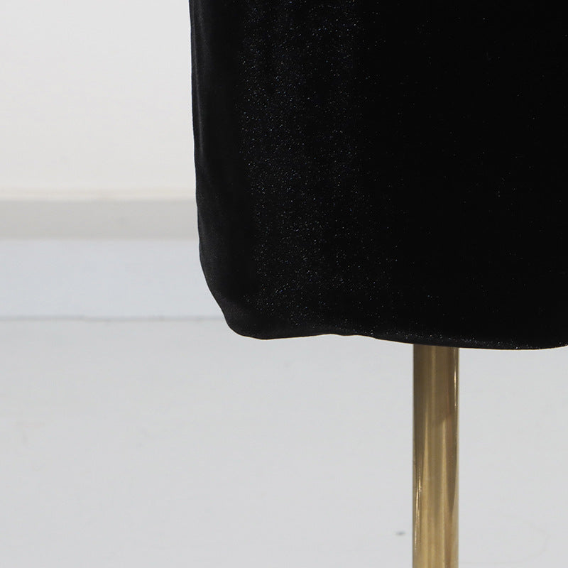 Sexy Tube Top Dress Black Elegant Irregular Asymmetric Design Sleeveless Dress Women