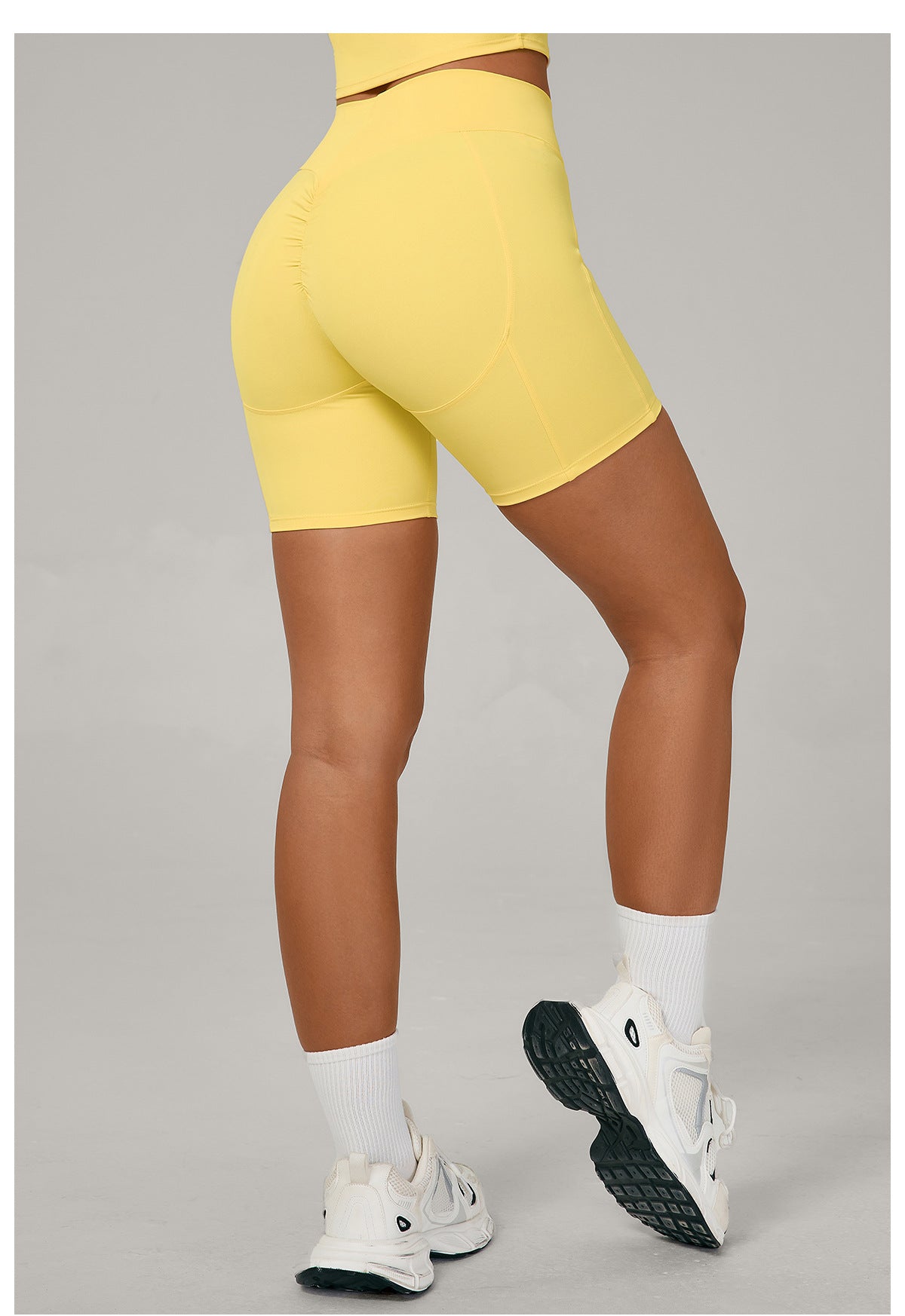 Autumn Sand Yoga Sports Shorts High Waist Tight Peach Hip Breathable Quick-Drying Running Workout Shorts