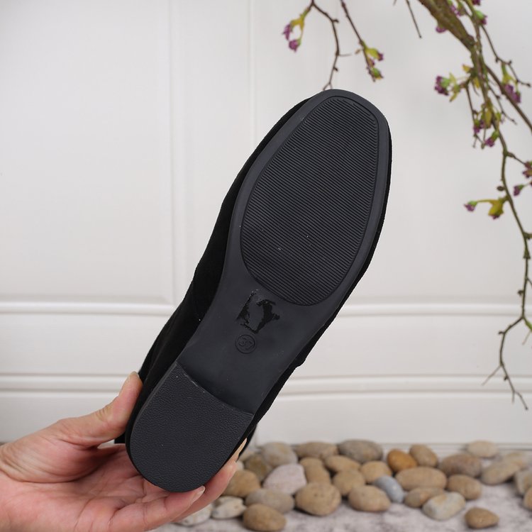 Lace up Knight Boots Women Suede High Boots Autumn Pleated Pile Boots