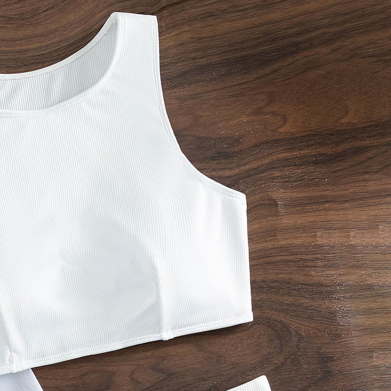 Summer Swimsuit Long Sleeve Women Swimsuit Solid Color Three Piece Sexy Bikini