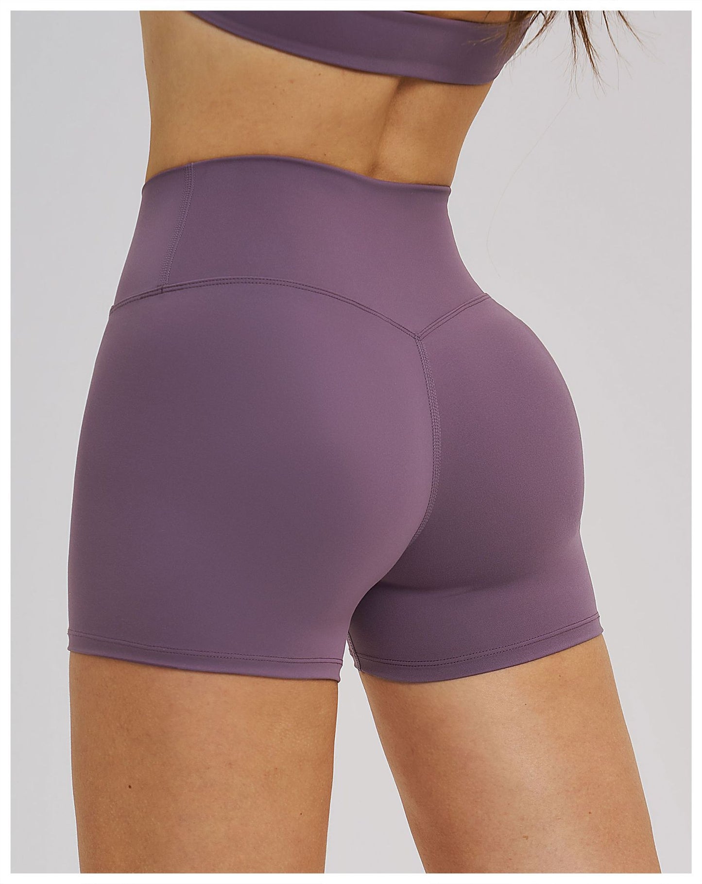 Cross Waist Yoga Shorts Tight Brushed Workout Shorts Outdoor Cycling Running Shorts